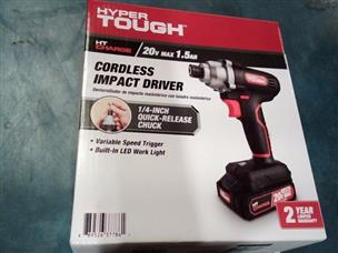 HYPER TOUGH IMPACT DRILL AQ76019G Like New Buya